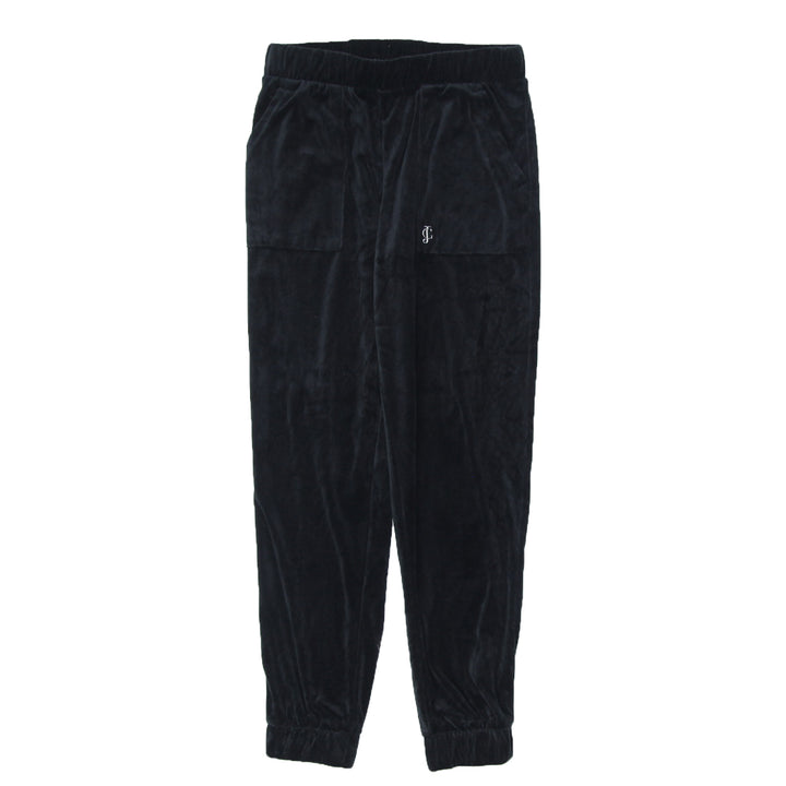 Y2K Juicy Couture Velour Black Track Jogger Pants Girls