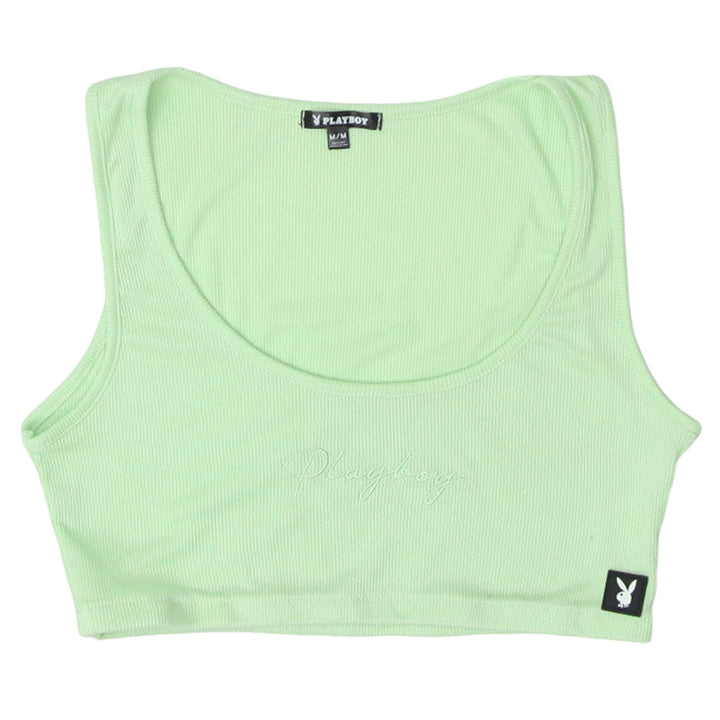 Ladies Playboy Sleeveless Crop Top