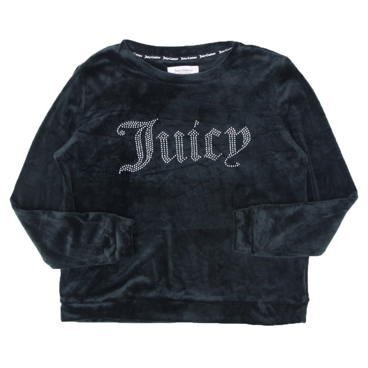 Y2K Juicy Couture Velour Sleepwear Long Sleeve Top