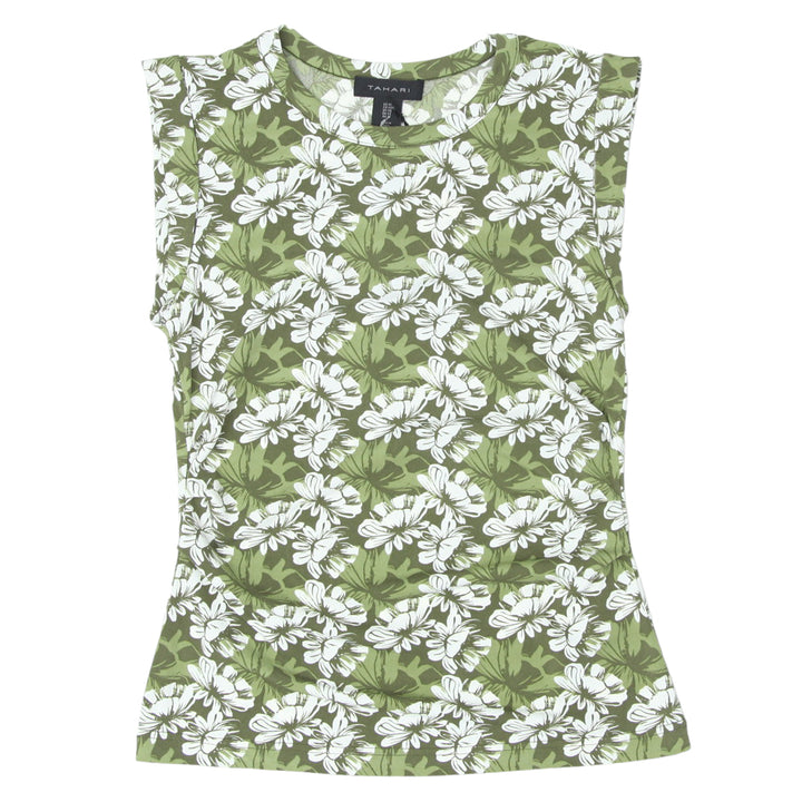 Ladies Tahari Floral Sleeveless Top