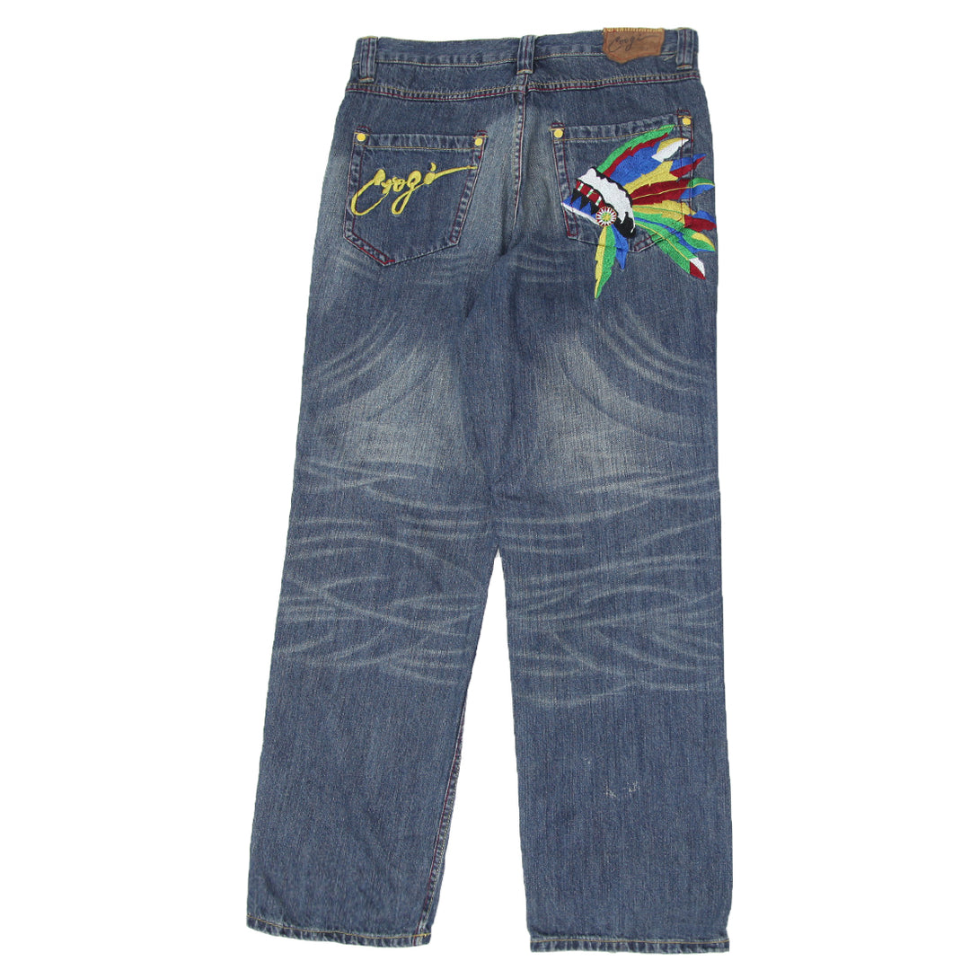 Vintage Embroidered Patch Coogi Straight Leg Jeans