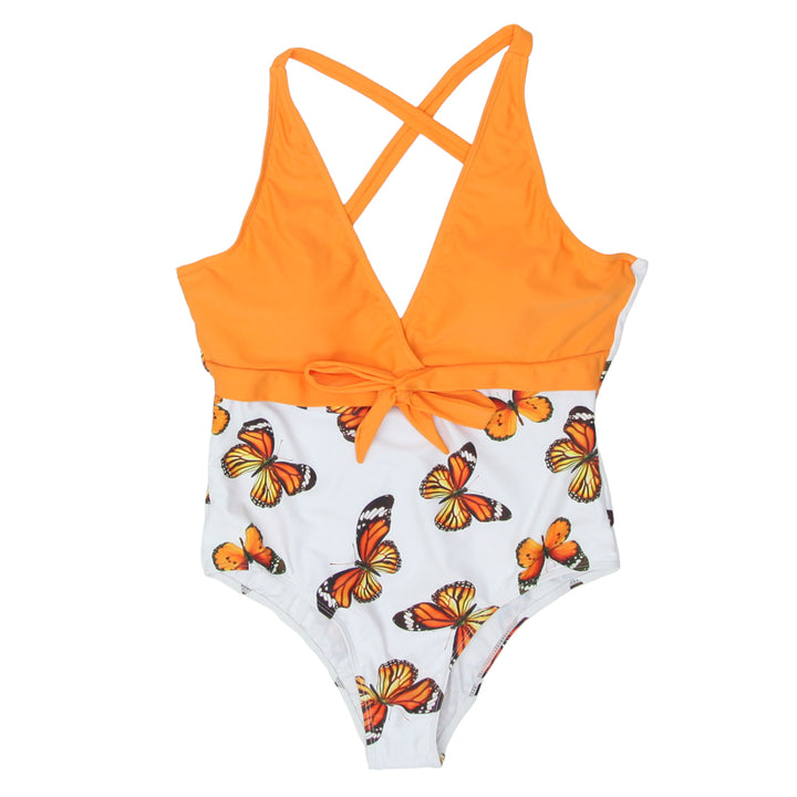 Ladies Patpat Butterfly Print One Piece Swimsuit