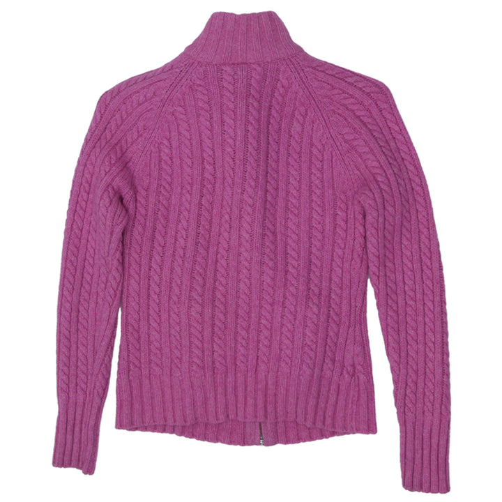 Ladies GAP Full Zip Cable Knit Sweater