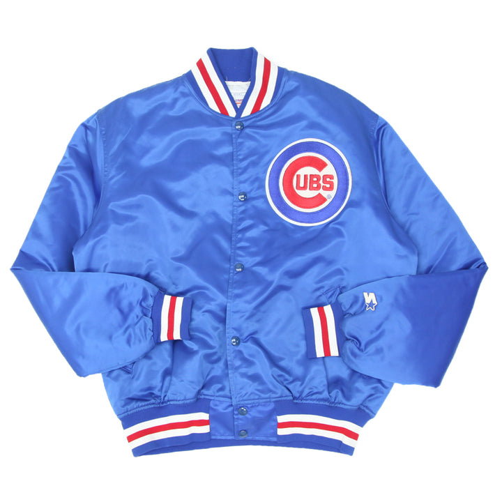 Vintage Starter Chicago Cubs Quilted Satin Jacket