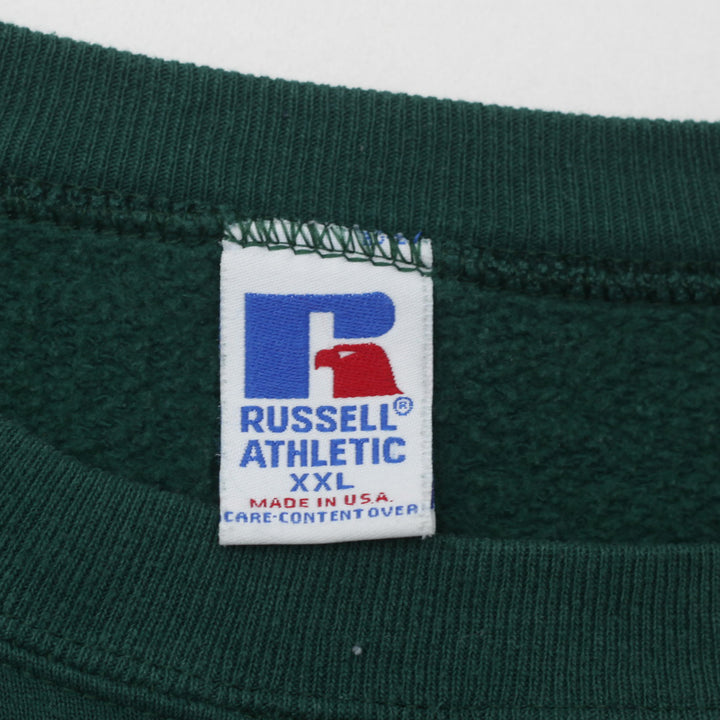 Vintage Russell Athletic Green Crewneck Sweatshirt XXL Made In USA