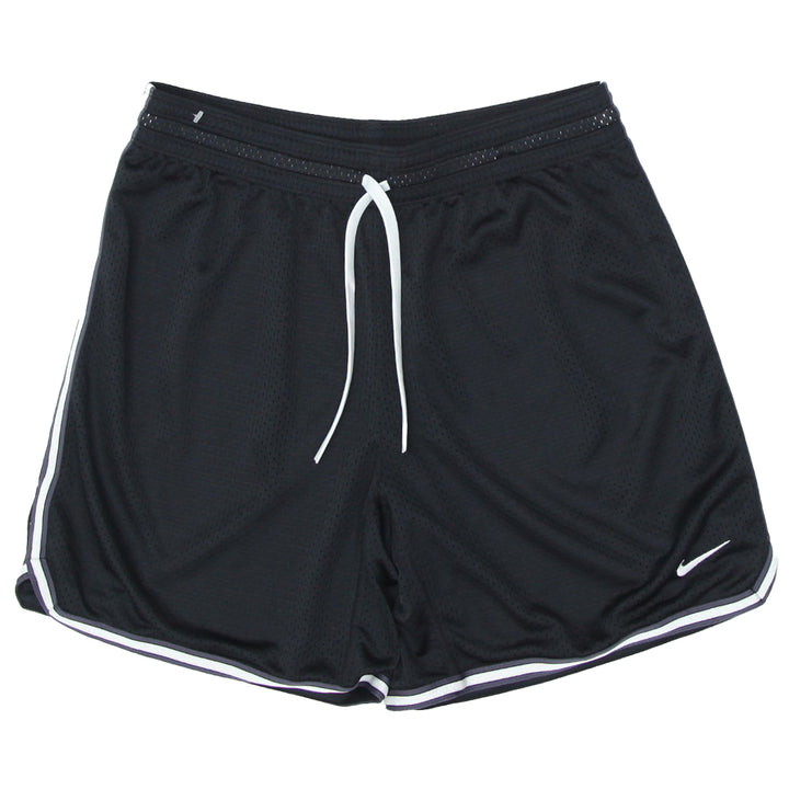 Mens Embroidered Nike Logo Black Mesh Sports Shorts