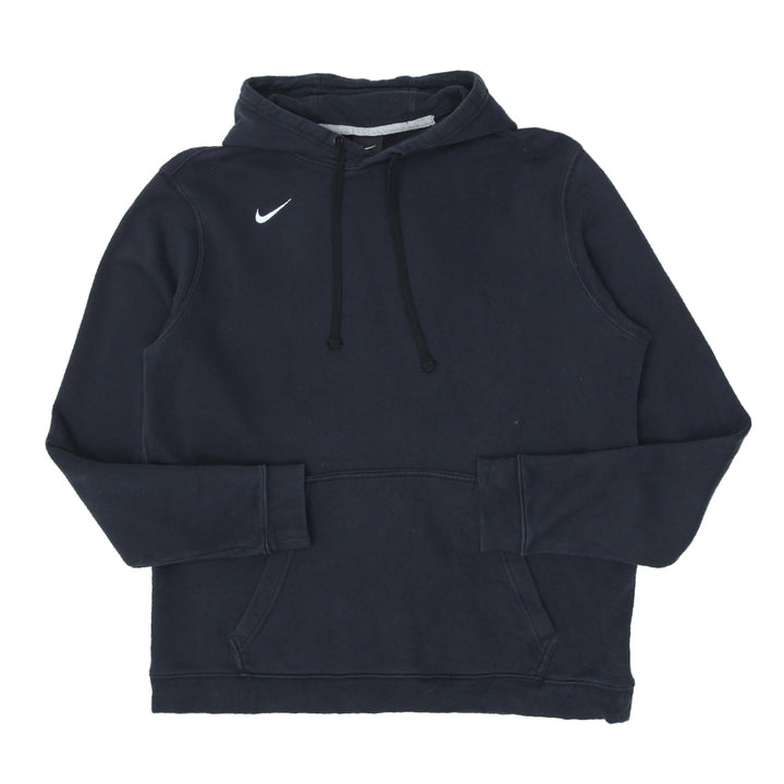 Mens Nike Swoosh Embroidered Navy Pullover Hoodie