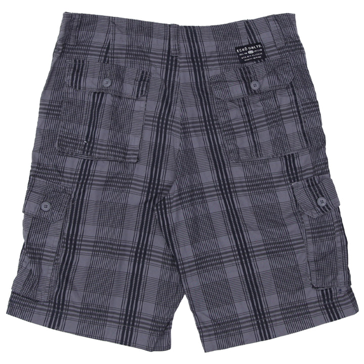 Mens Ecko Unltd Plaid Cargo Shorts