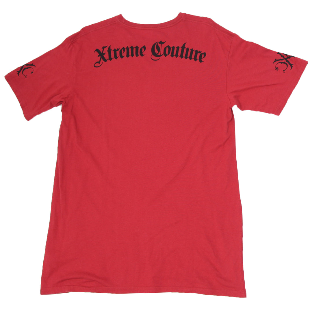 Mens Y2K Xtreme Couture Red Printed T-Shirt