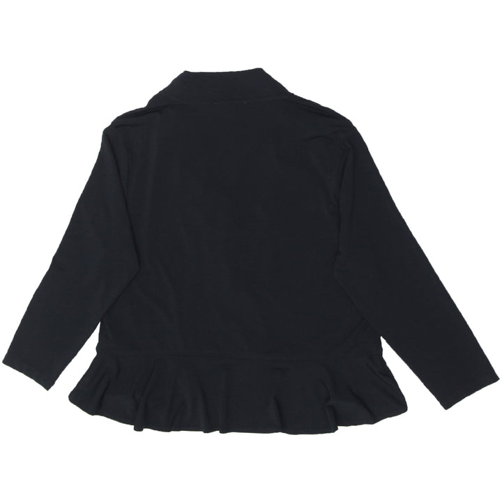 Ladies Lily Morgan Ruffle Black Cardigan