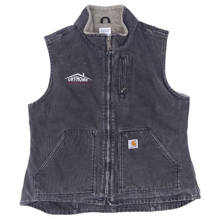 Ladies Carhartt WV001 BLK Sherpa Fleece Lined Work Vest