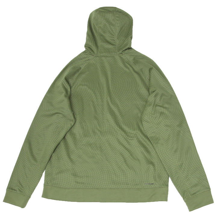 Mens Reebok Printed Green Pullover Hoodie