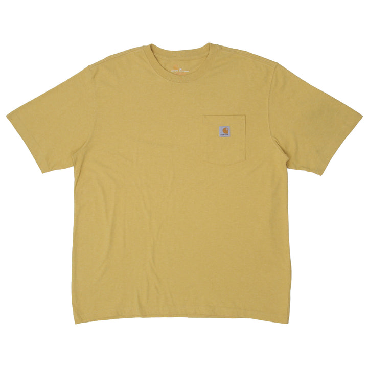 Mens Carhartt Original Fit Pocket T-Shirt Yellow