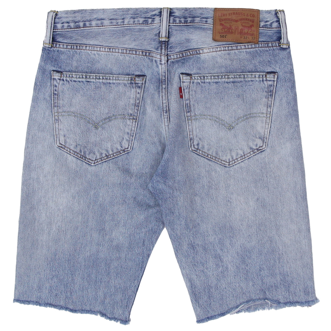 Mens Levi Strauss 501 Ripped Customized Denim Shorts