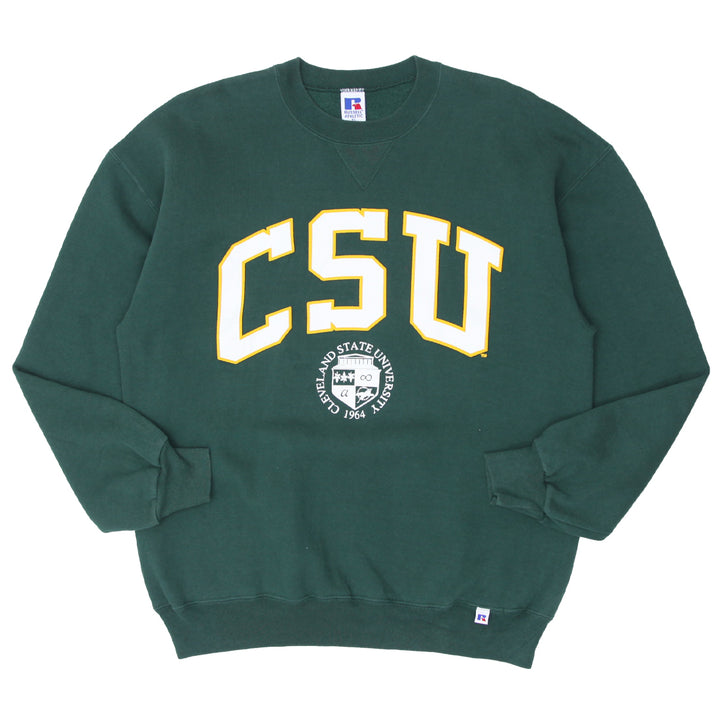 Vintage Russell Athletic Cleveland State University Crewneck Sweatshirt Made in USA XL