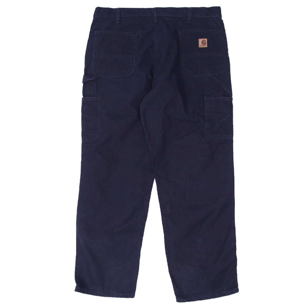 Mens Carhartt B11 MDT Carpenter Work Pants Navy Blue