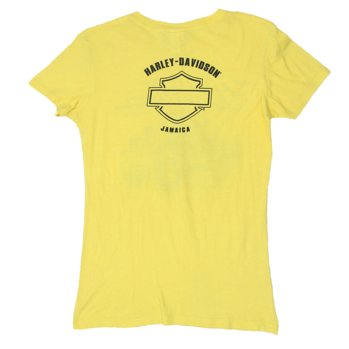 Ladies Harley Davidson Jamaica Yellow T-Shirt
