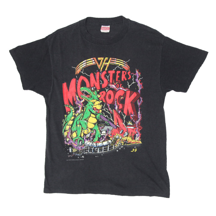 1988 Vintage Van Halen Monster Of Rock Tour T-Shirt S.Single Made In USA L