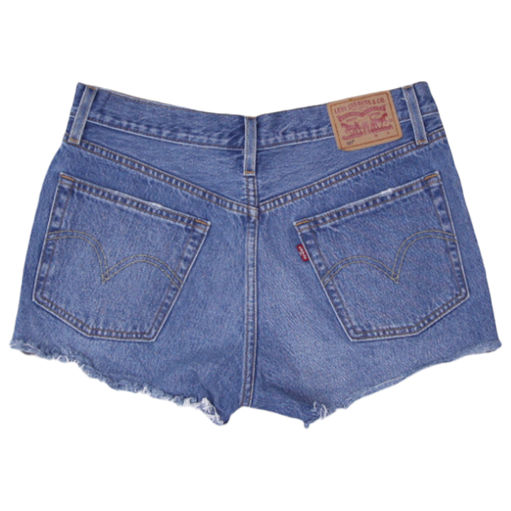 Ladies Levi Strauss 501 Ripped Denim Shorts