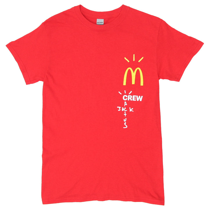 Mens Gildan Cactus Jack Crew Mcdonald Red T-Shirt