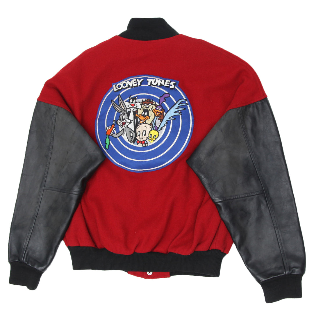 Vintage Embroidered Looney Tunes Wool Varsity Jacket