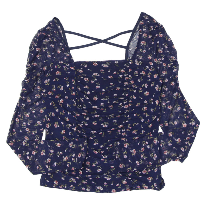 Ladies Streetwear Society Mesh Floral Top