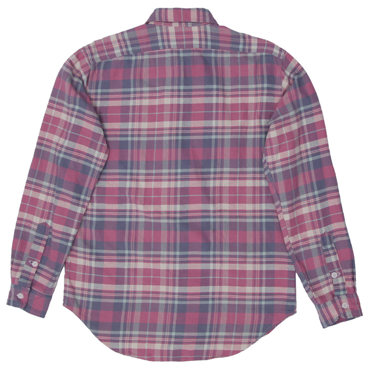 Mens Polo Ralph Lauren Pink Checkered Long Sleeve Shirt