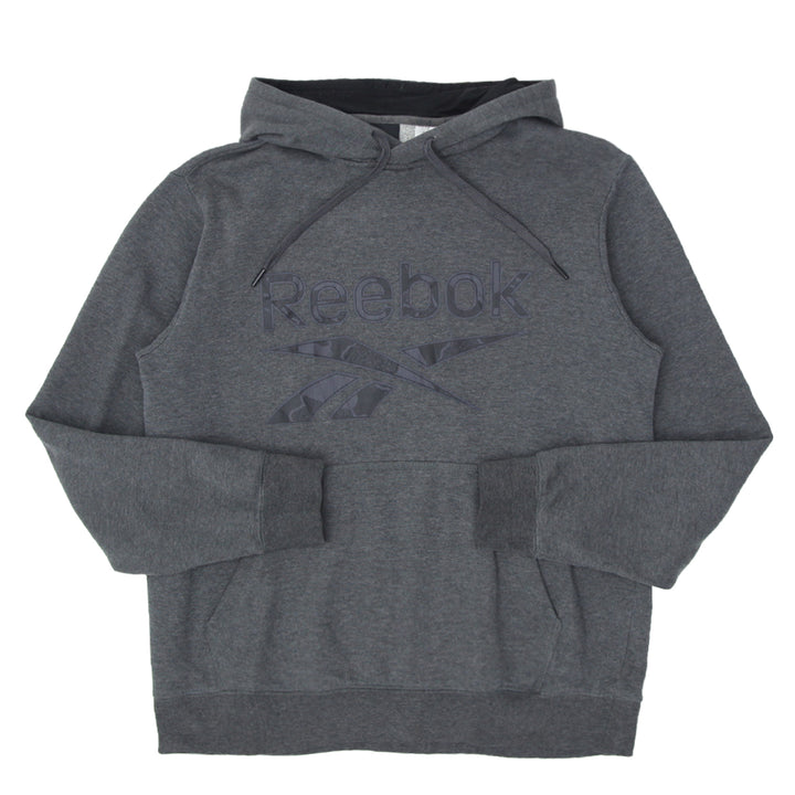 Mens Reebok Gray Pullover Hoodie