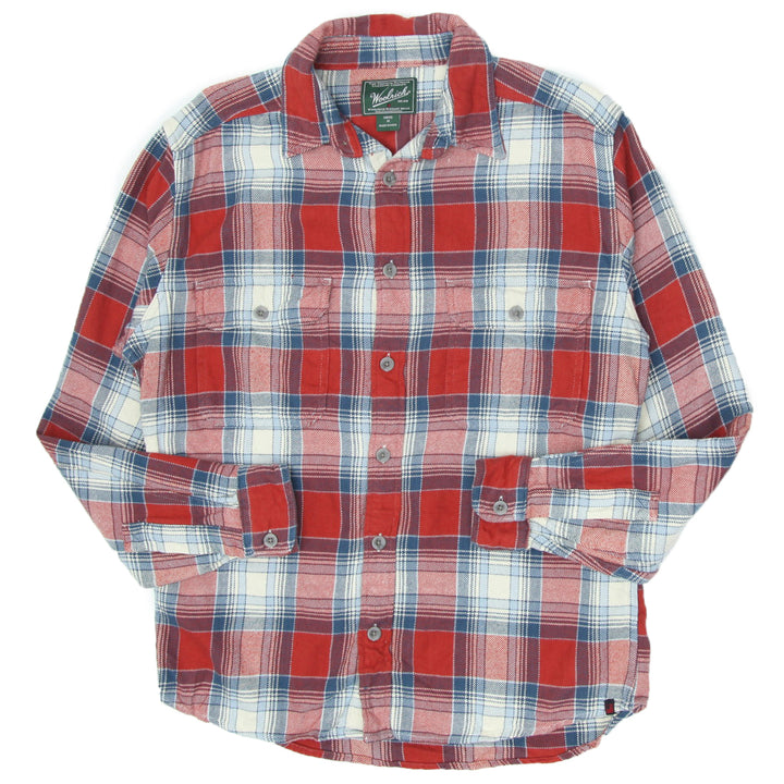 Mens Woolrich Plaid Flannel Shirt