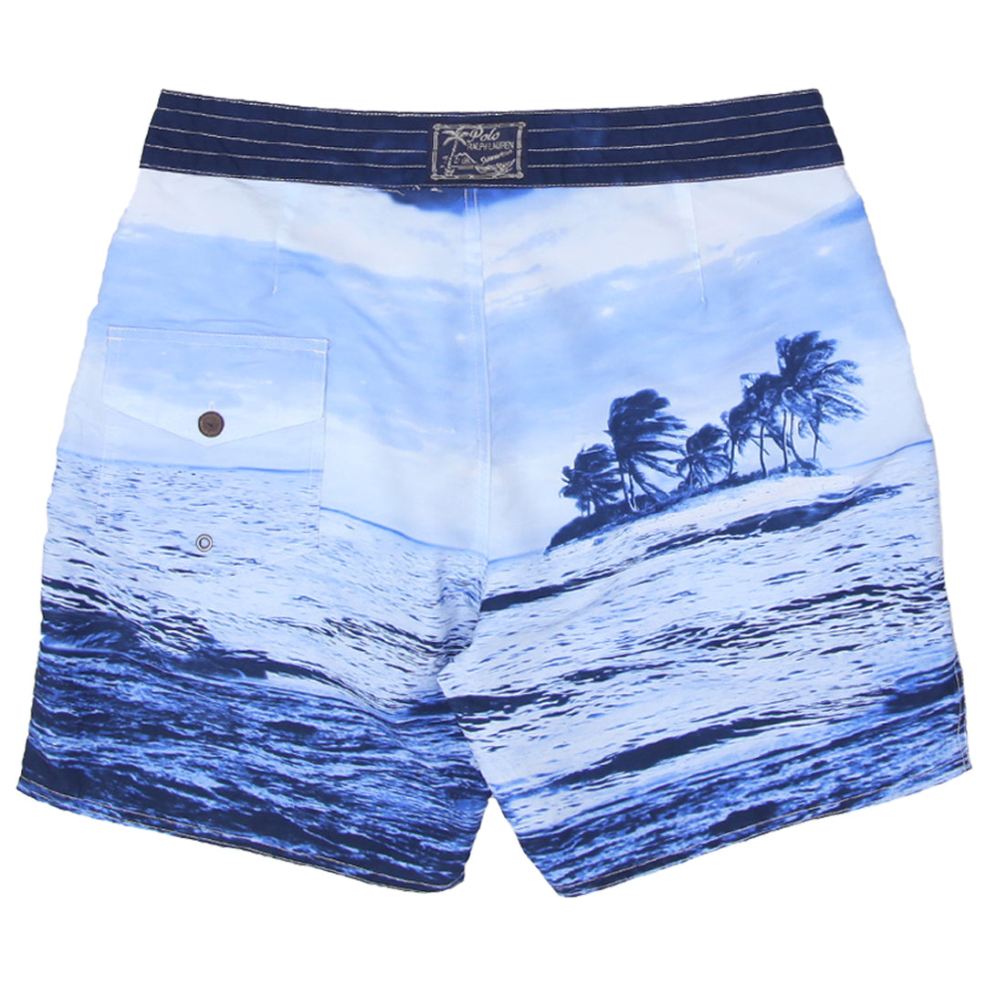 Mens Polo Ralph Lauren Wave Print Board Shorts