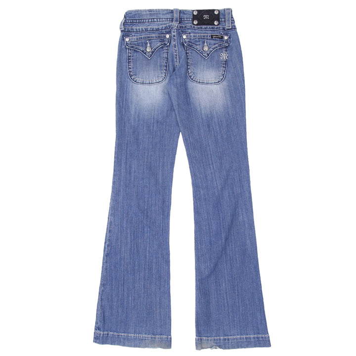 Y2K Miss Me Washed Low-Rise Flare Jeans