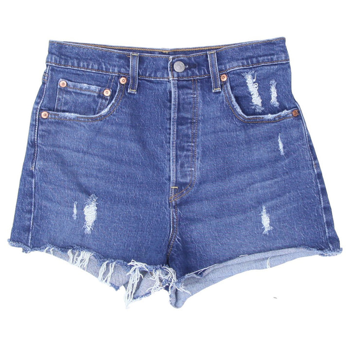 Ladies Levi Strauss Ribcage Button Fly Denim Shorts