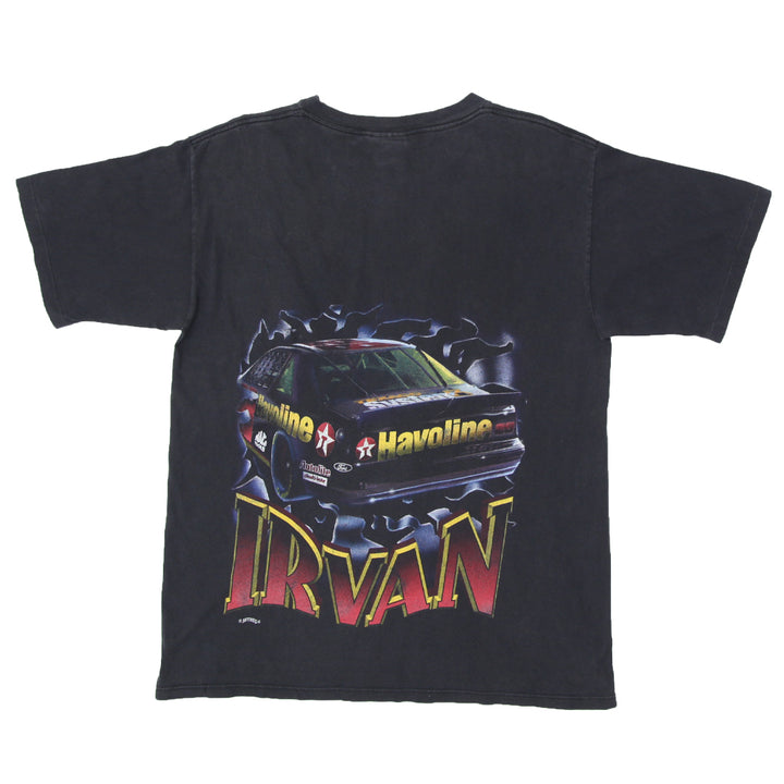 Vintage Ernie Irvan Racing T-Shirt S.Stitch Made in USA Nutmeg Black L