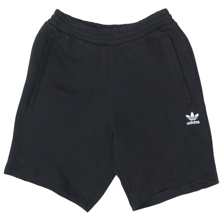 Mens Adidas Originals Embroidered Black Fleece Shorts