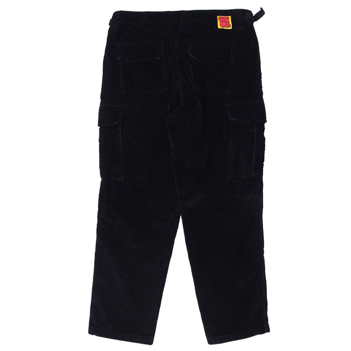 Mens Empyre Black Corduroy Cargo Pants