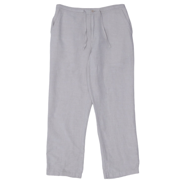 Mens Cubavera Drawstring Linen Pants