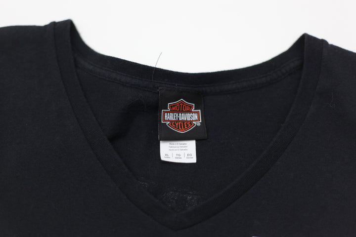 Ladies Harley Davidson Melbourne Australia V-Neck T-Shirt