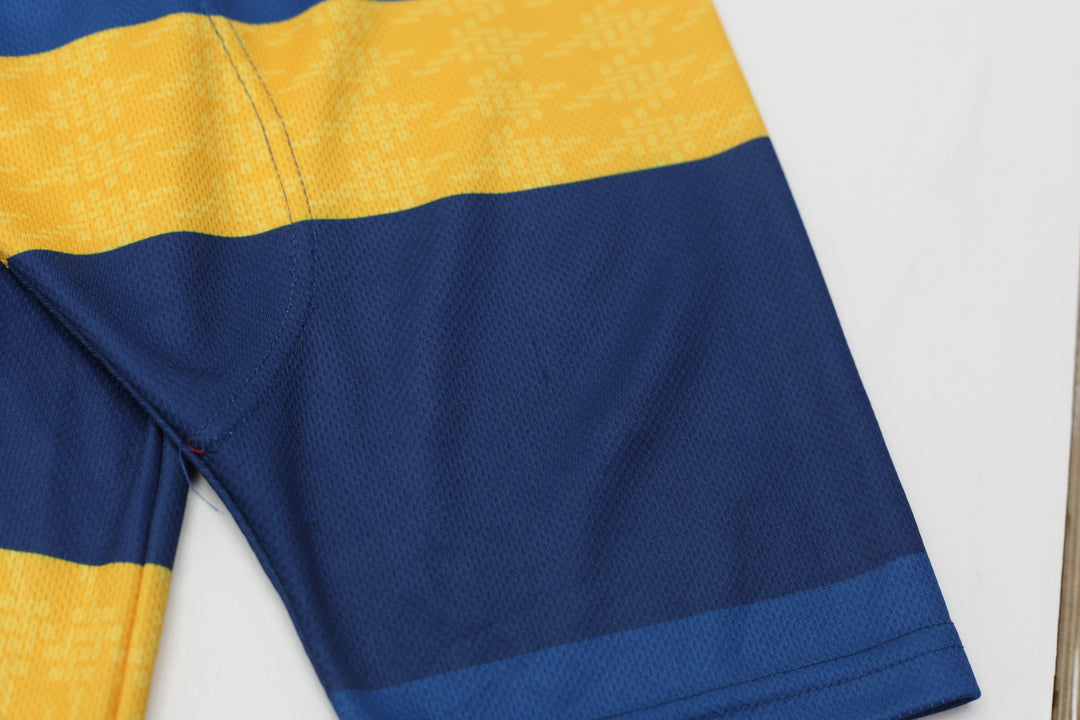 Mens Stark Blue And Gold 77 Hockey Jersey