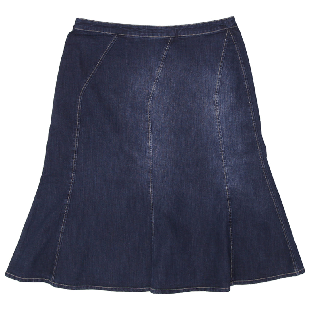 Y2K Denim Midi Skirt Sixth Sense