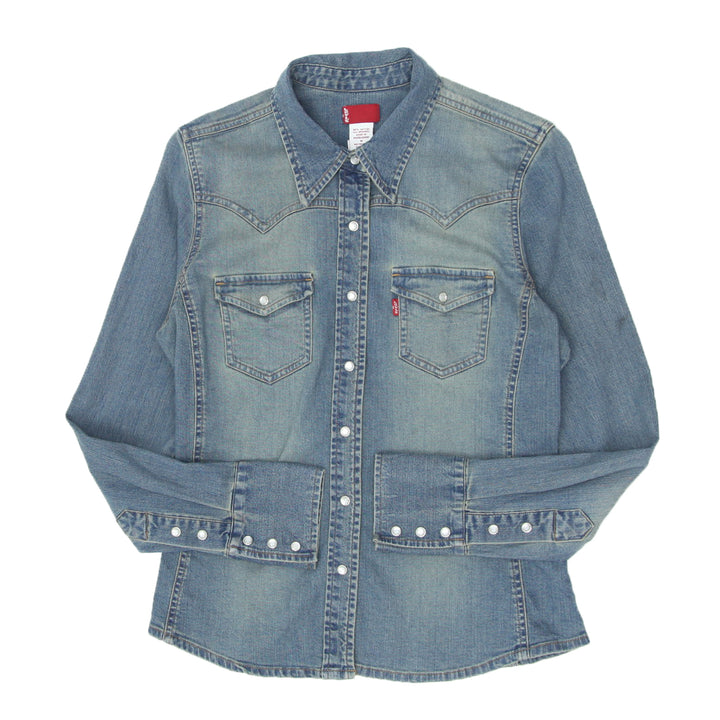 Ladies Levi Strauss Pearl Button Denim Jacket