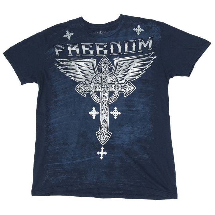 Mens Y2k Freedom Virtue Graphic T-Shirt