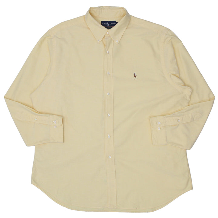 Mens Ralph Lauren Classit Fit Long Sleeve Shirt Yellow