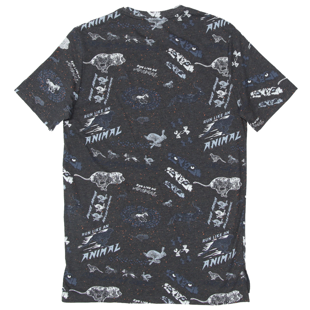 Mens Under Armour Run Like An Animal Printed T-Shirt