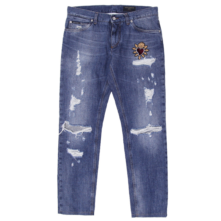 Ladies Dolce & Gabbana Classic Ripped Jeans