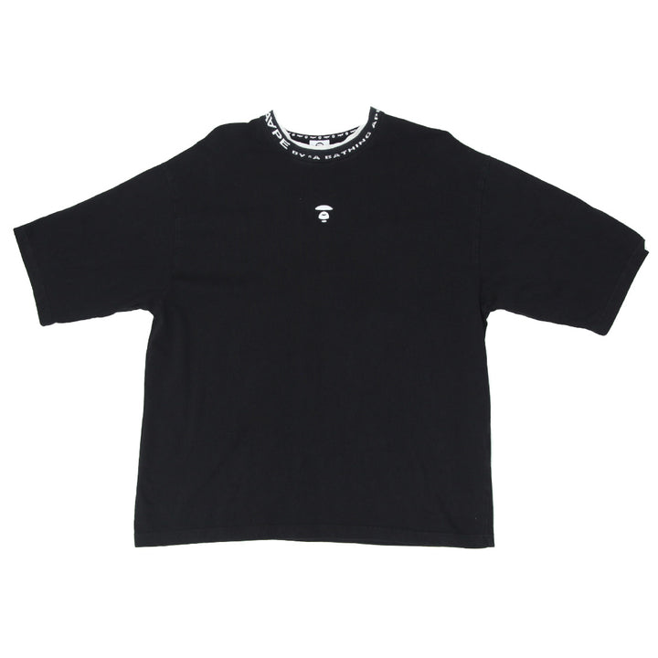 Mens Aape by Bathing Ape Logo Embroidered T-Shirt