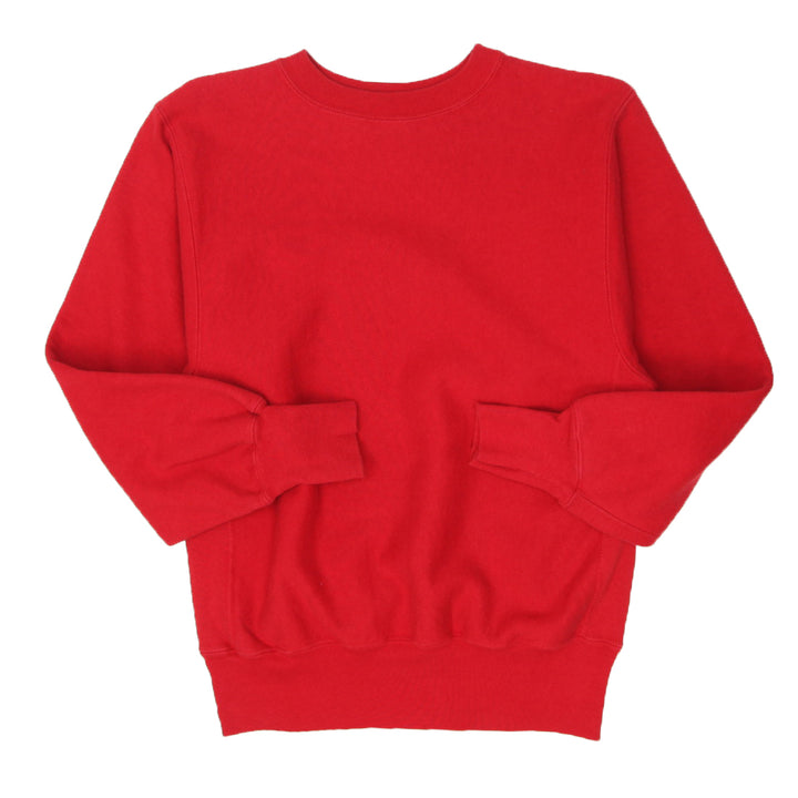 Vintage Champion Reverse Weave Plain Red Crewneck Sweatshirt
