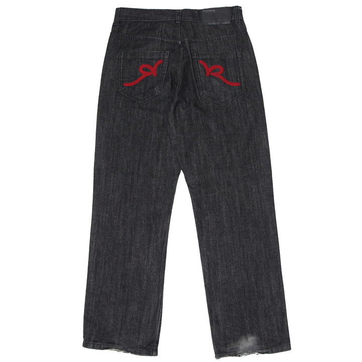 Y2K Mens Rocawear Straight Wide Leg Pipe Jeans