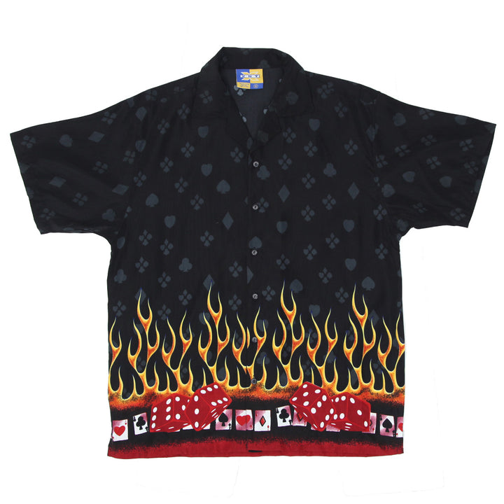 Mens XNT Flame Cards AOP Shirt