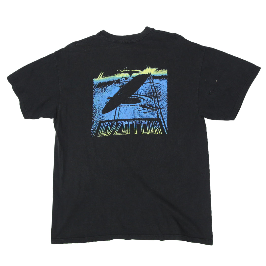 1995 Vintage Led Zeppelin Zoso T-Shirt Single Stitch Black Hanes XL
