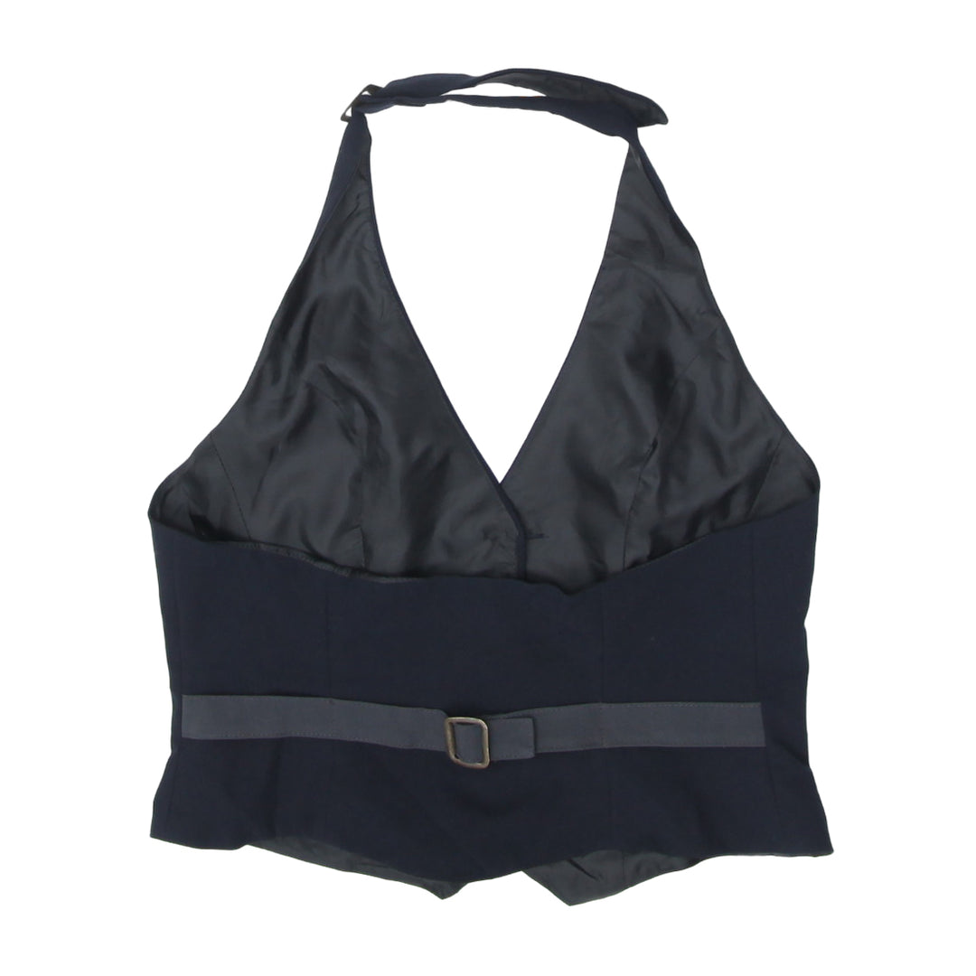 Y2K Ladies Device Halter Waistcoat Vest